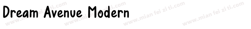 Dream Avenue Modern字体转换